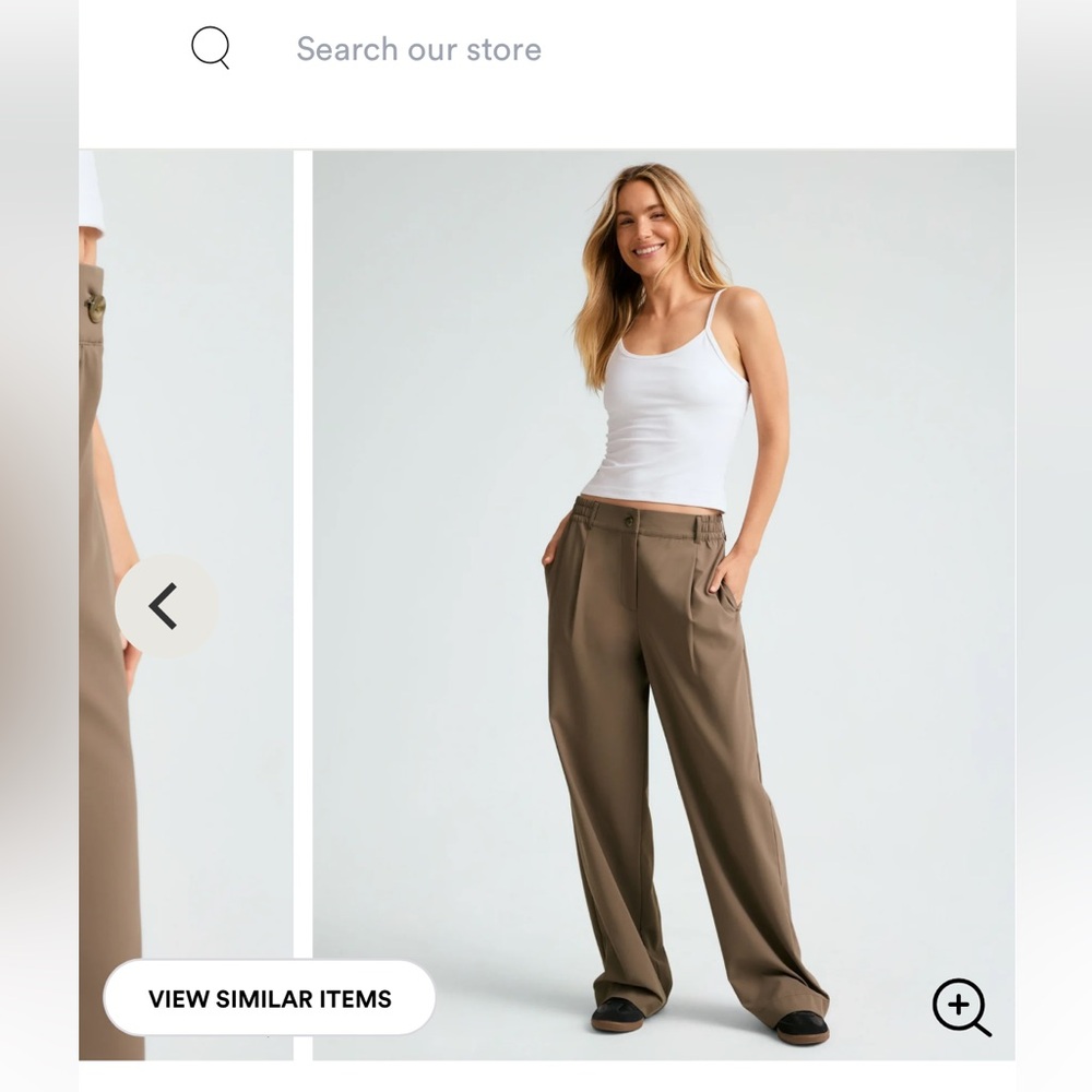 Beyond Yoga Status Wide Leg Trouser - NEW w/ Tags - XS - Color Dune